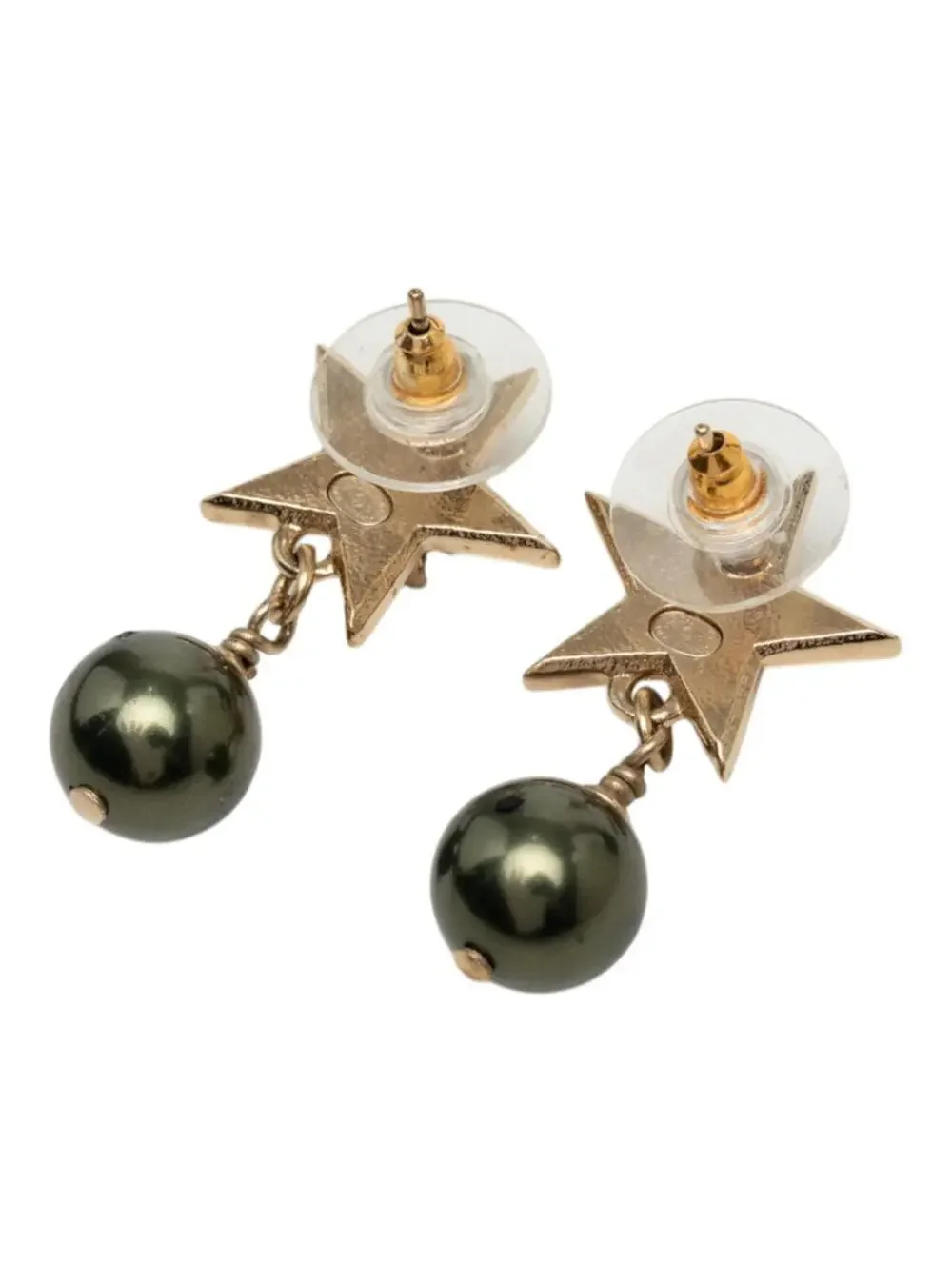 Chanel Cc Logo Star Earrings Gold-Tone #357625C76B